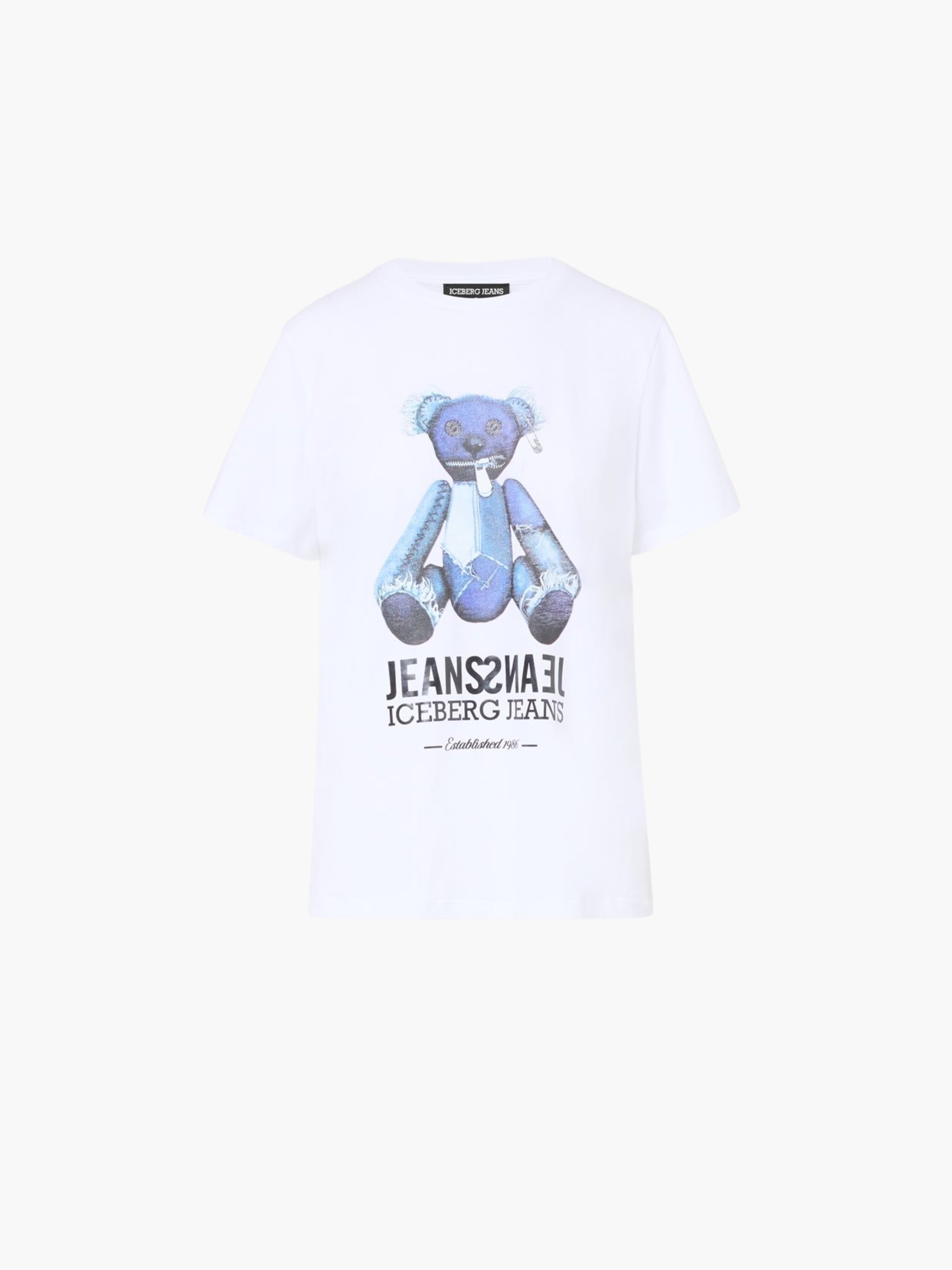 Iceberg Jeans T-Shirt Teddy Print White