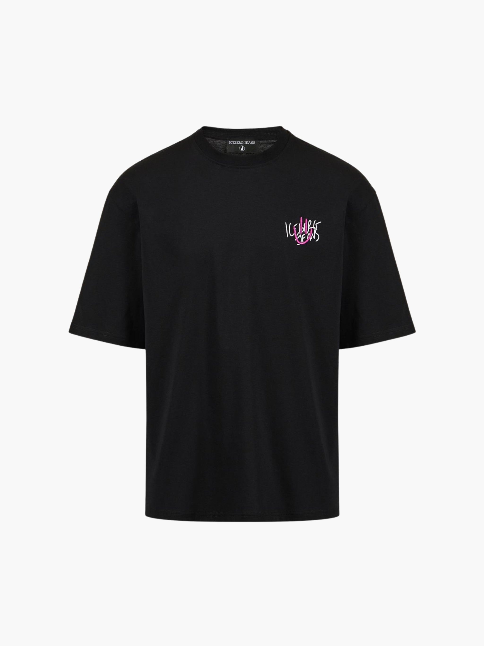 Iceberg Jeans T-Shirt Ibj Logo Black