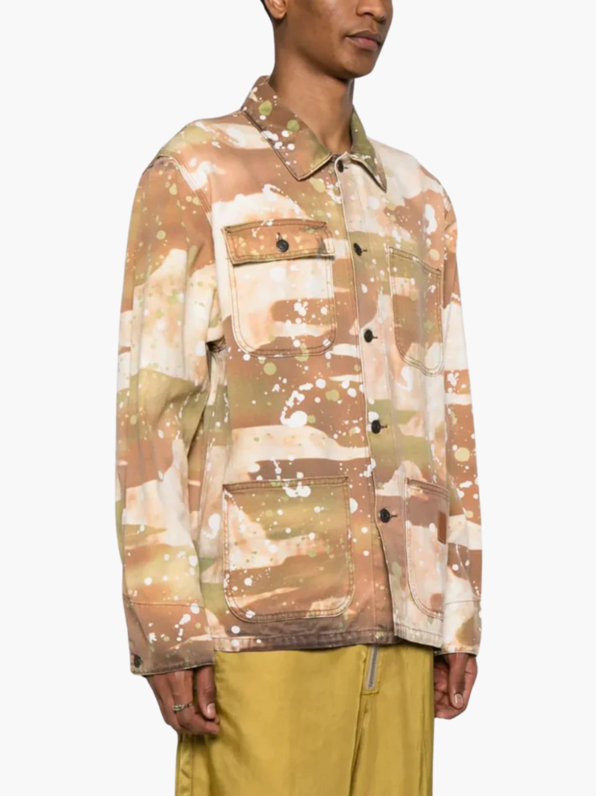 Msgm Jacket Allover Print Camo