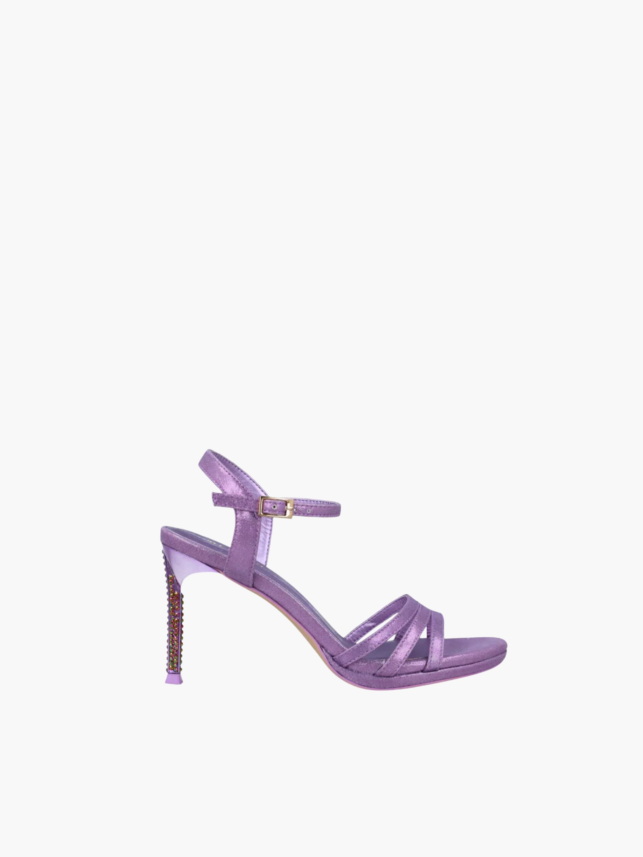 Menbur Heel Mh21 High Open Front Altura Del Tacon Lilac