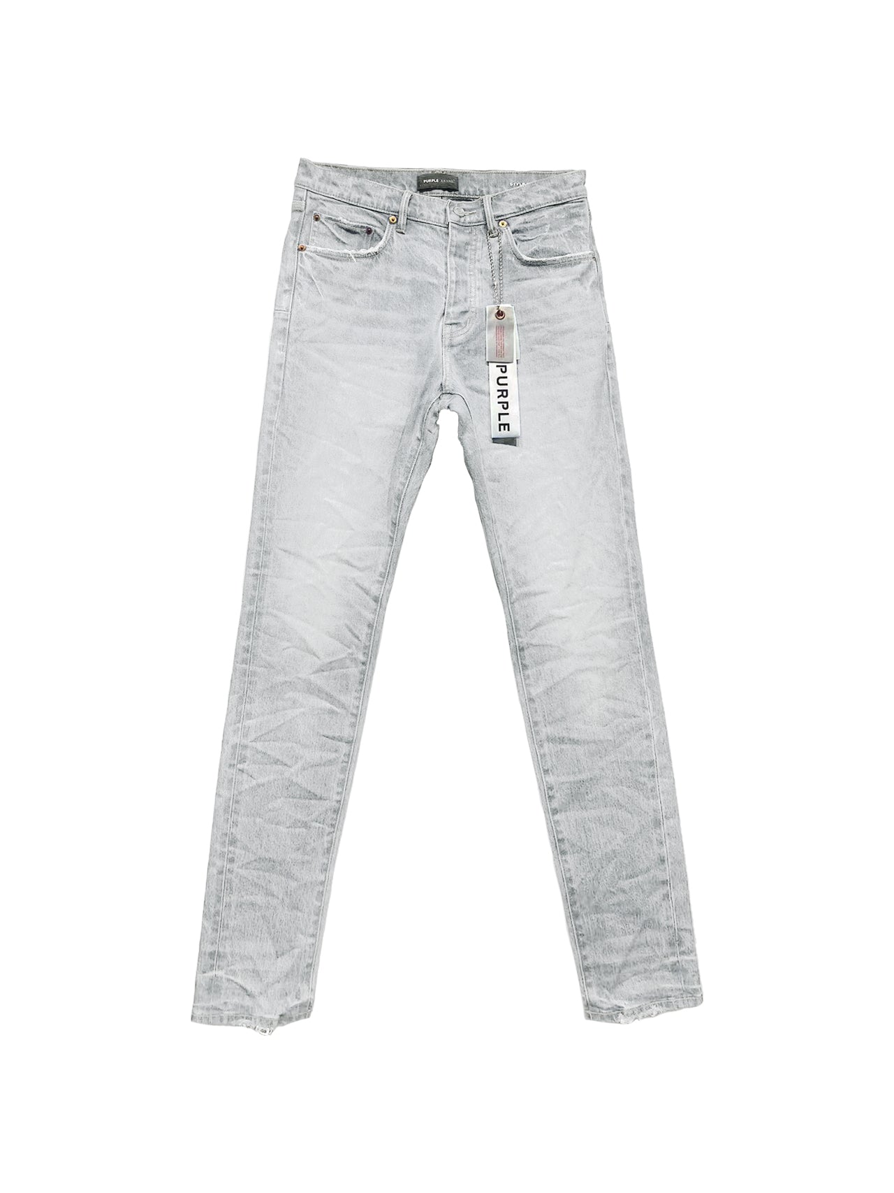 Purple Jeans Skinny Coated Grey