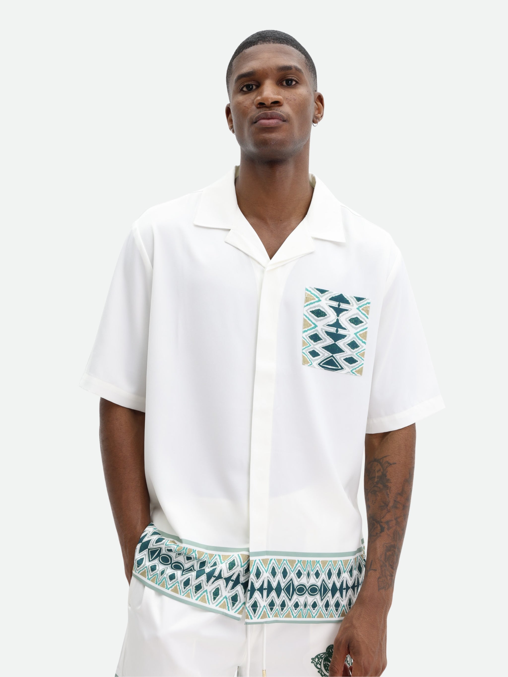 Capone Shirt Zig-Zag Off-White