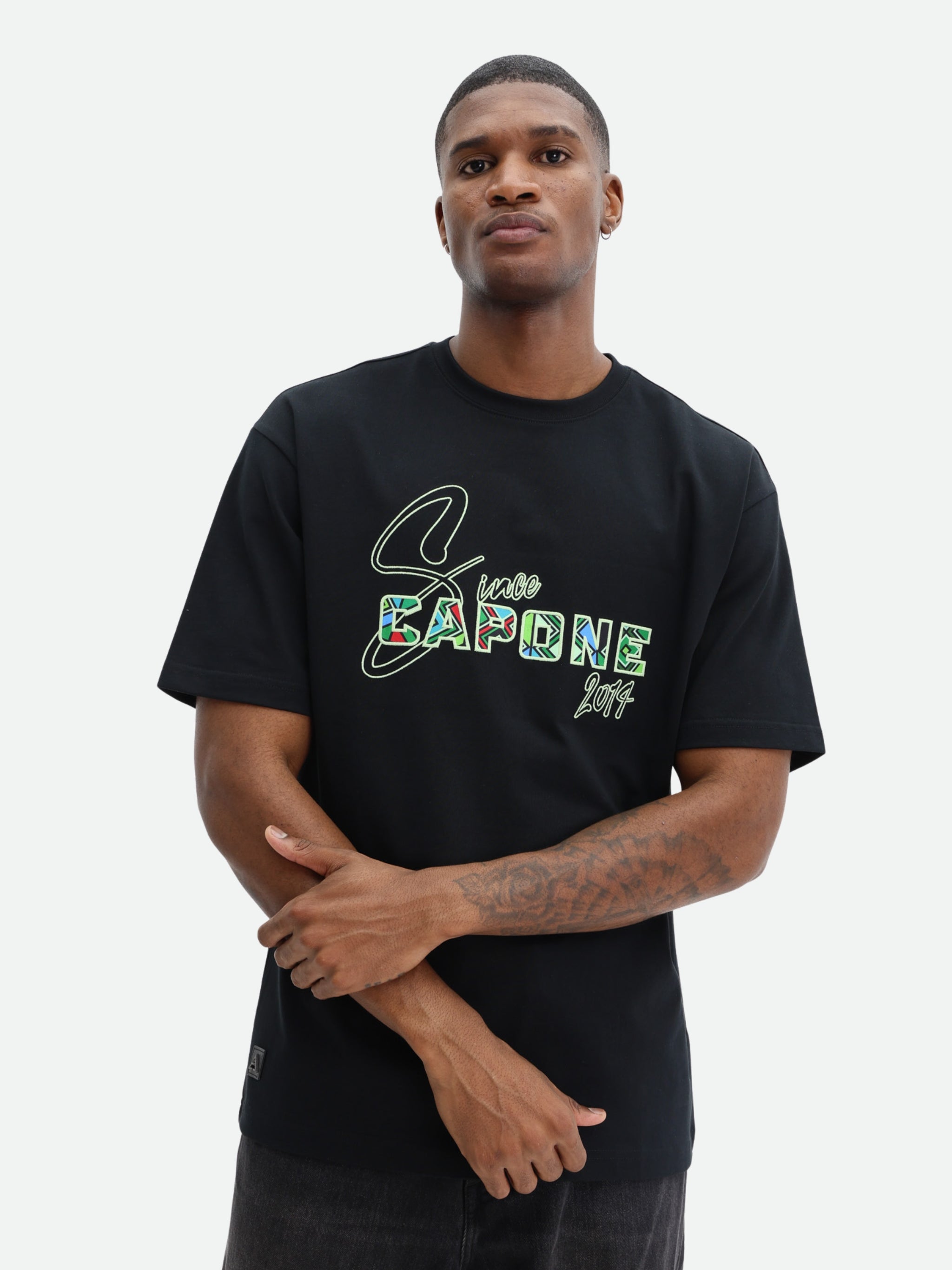 Capone T-Shirt Logo Since 2014 Black-Multi