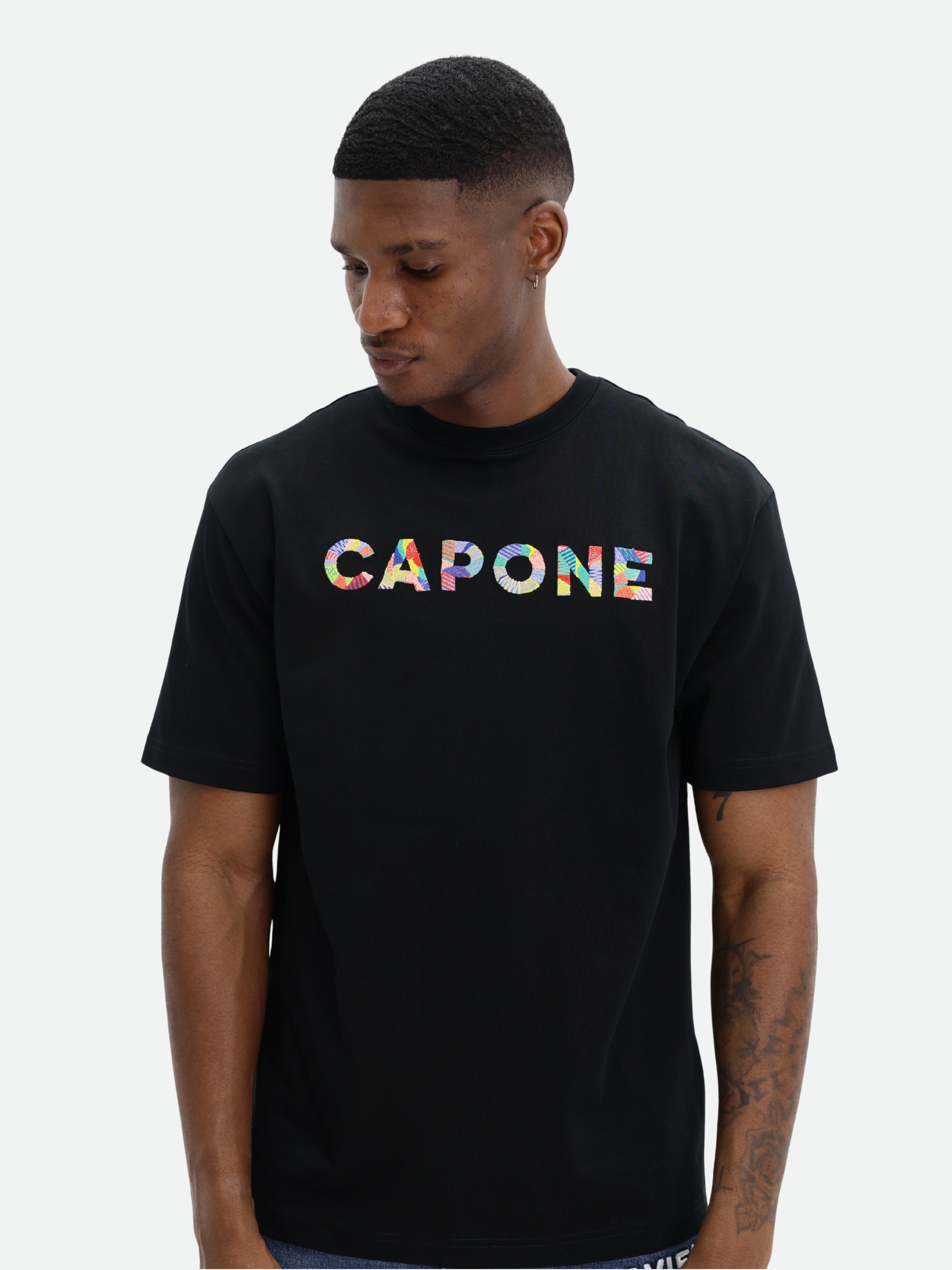 Capone T-Shirt Logo Black-Multi