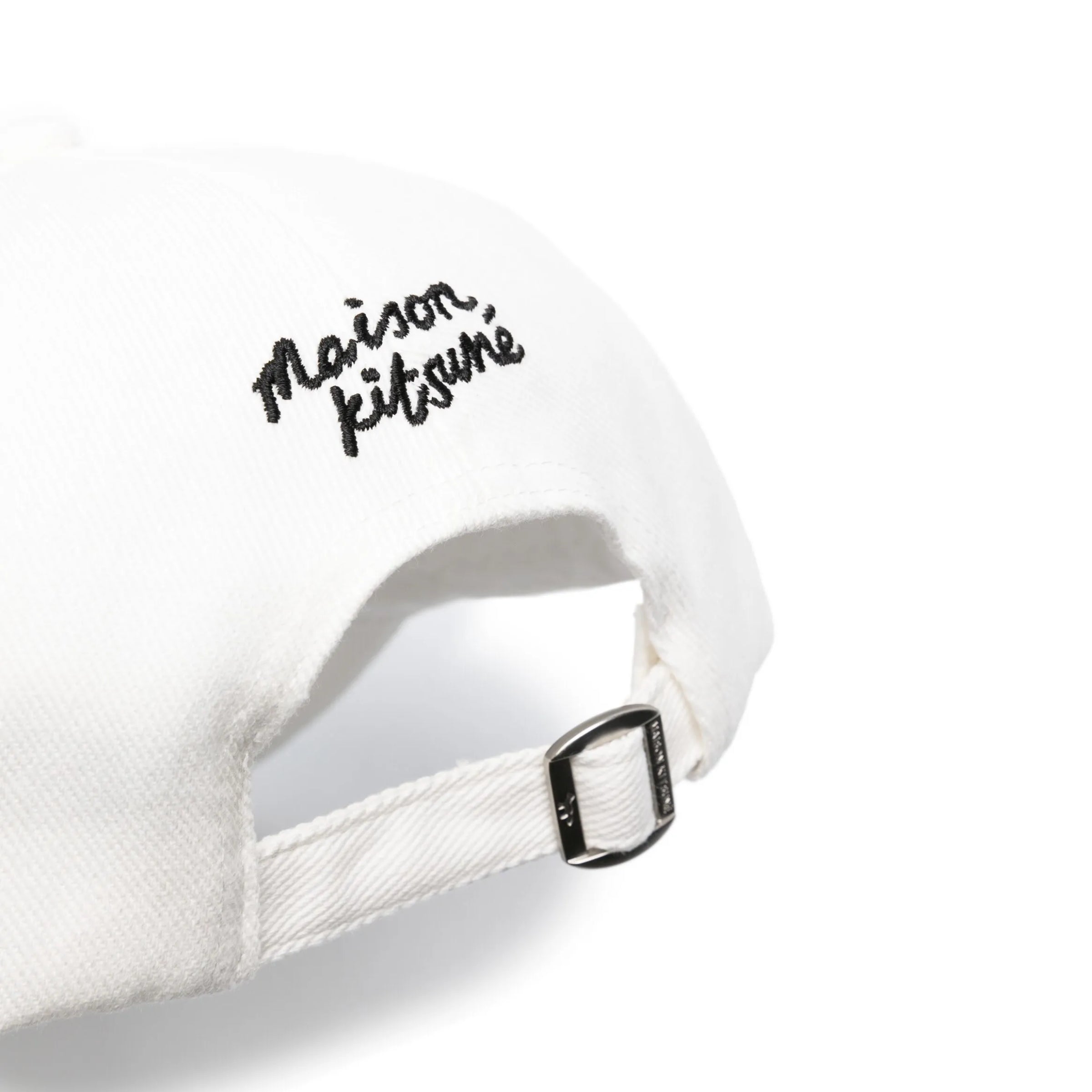 Maison Kitsune Cap Large Fox Head White