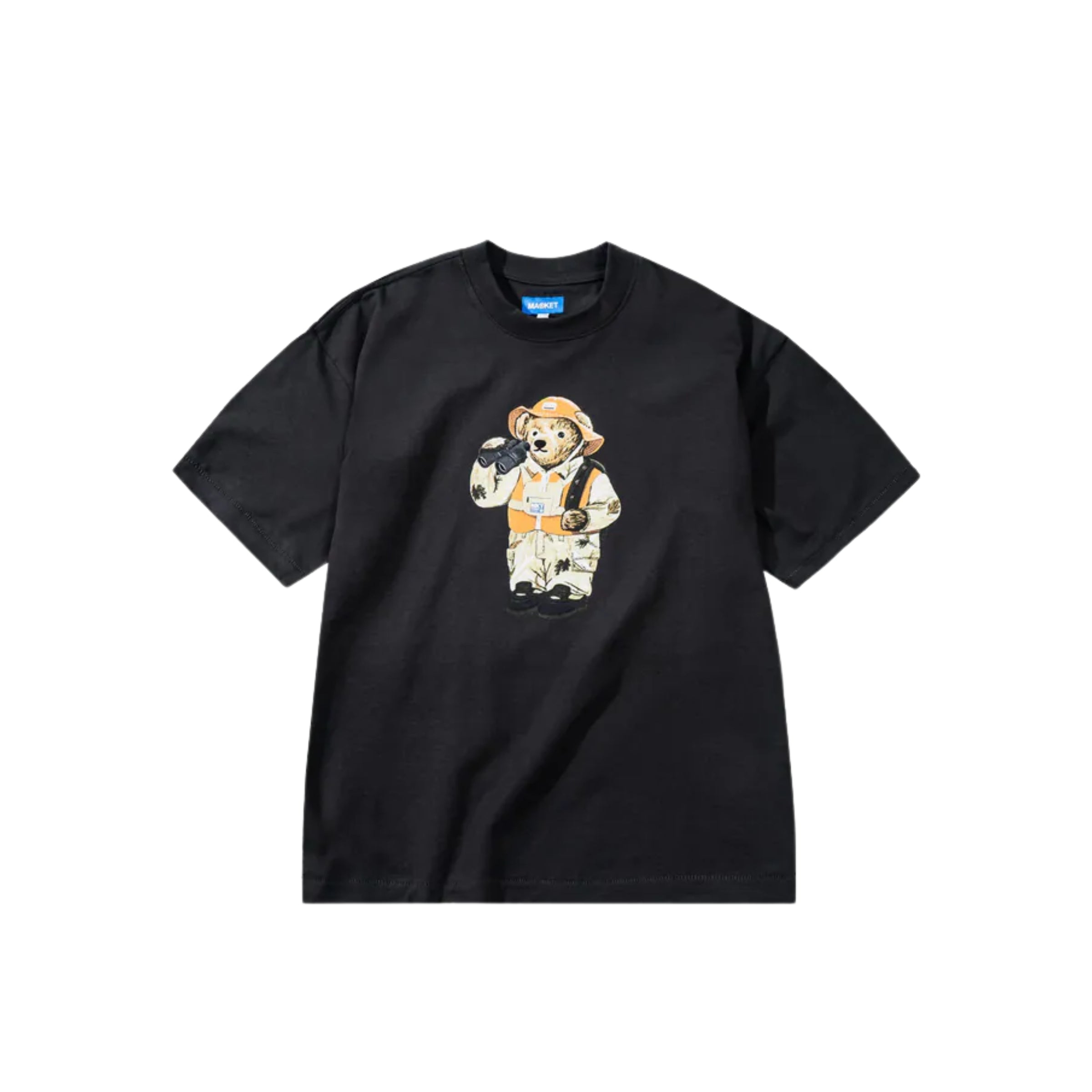 Market T-Shirt Hunter Bear Washed Black