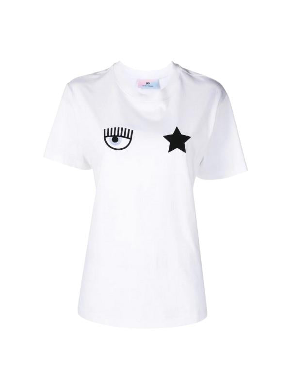 Chiara Ferragni Crew Ladies Eye Star White