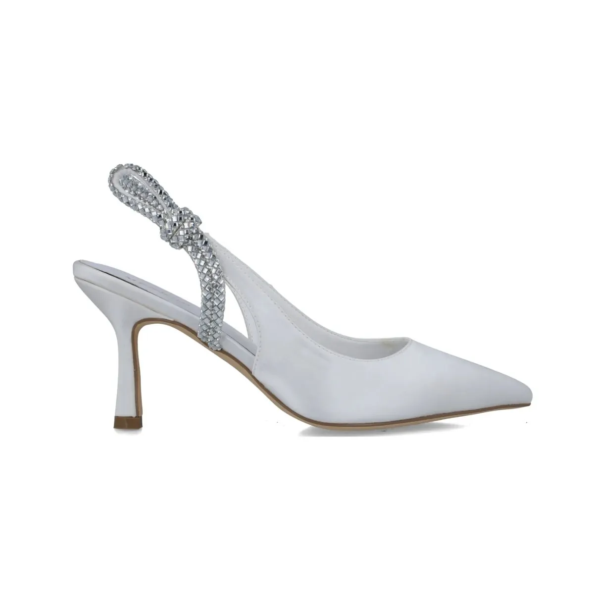 Menbur Heel Mm28 Mid Low Pointy Ivory