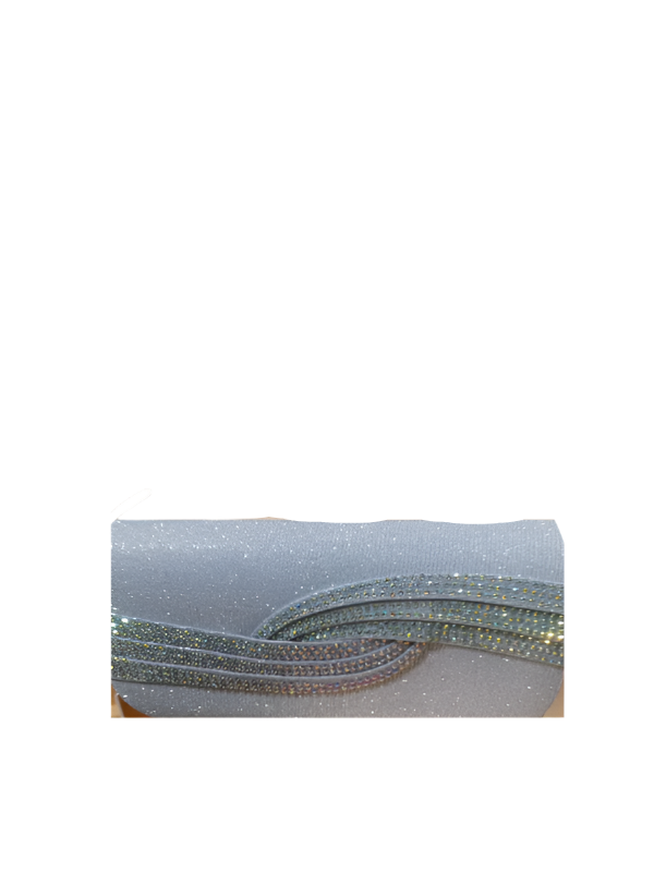 Menbur Bag Glass Beading Clutch Silver