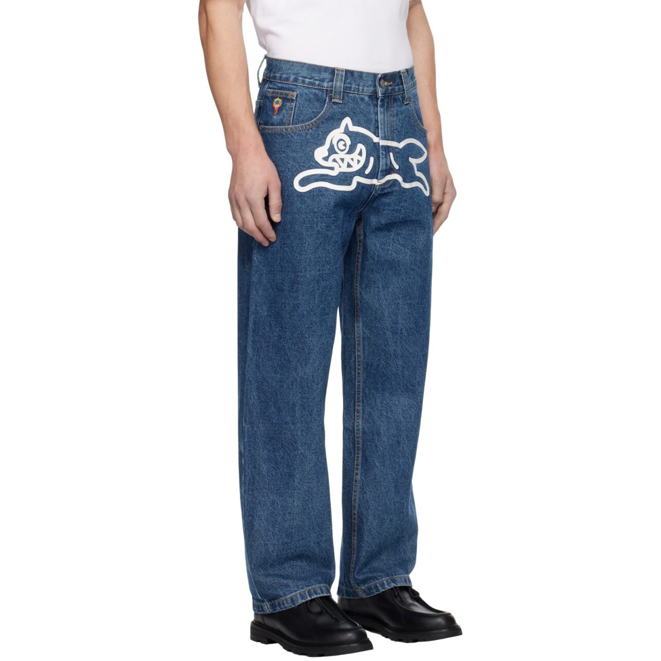 Ice Cream Jeans Running Dog Dbl Scoop Blue