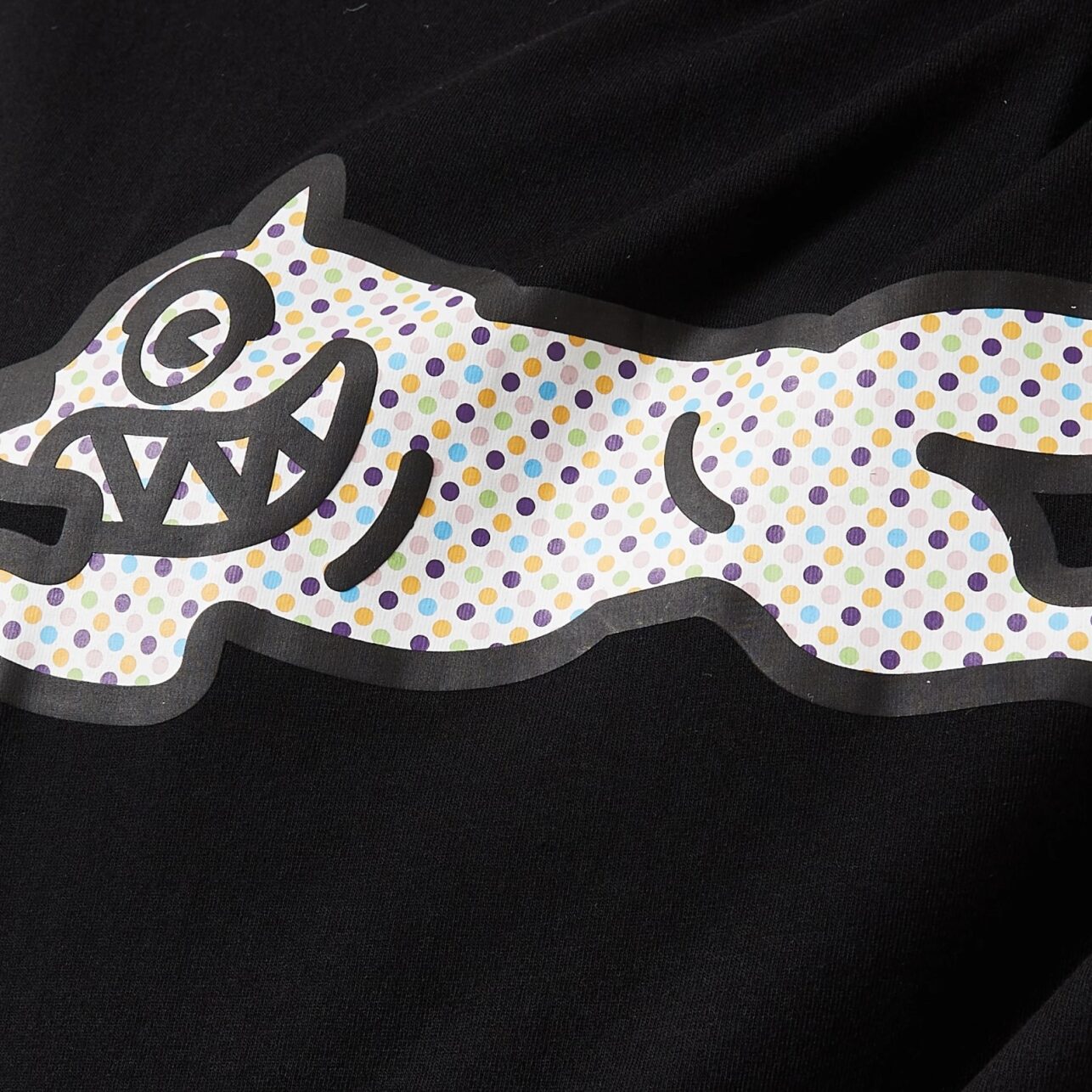 Ice Cream T-Shirt Polka Dot R Dog Black-White