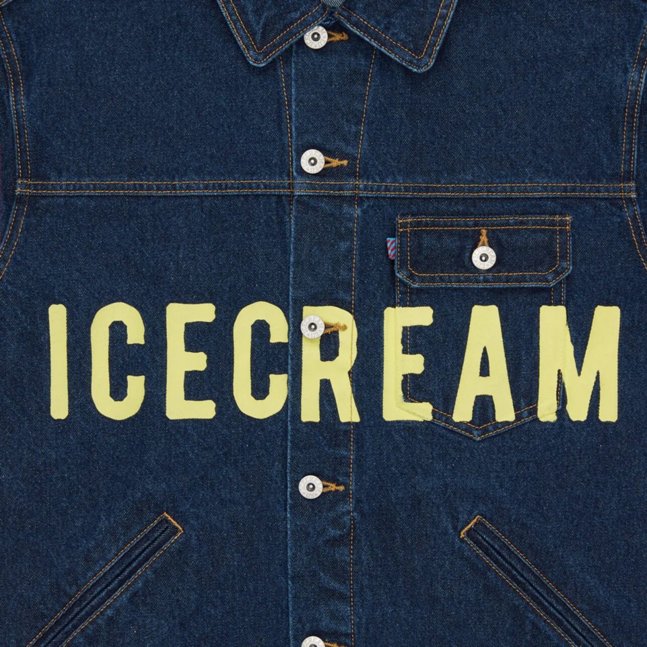 Ice Cream Denim Jacket Cowboy Trucker Indigo