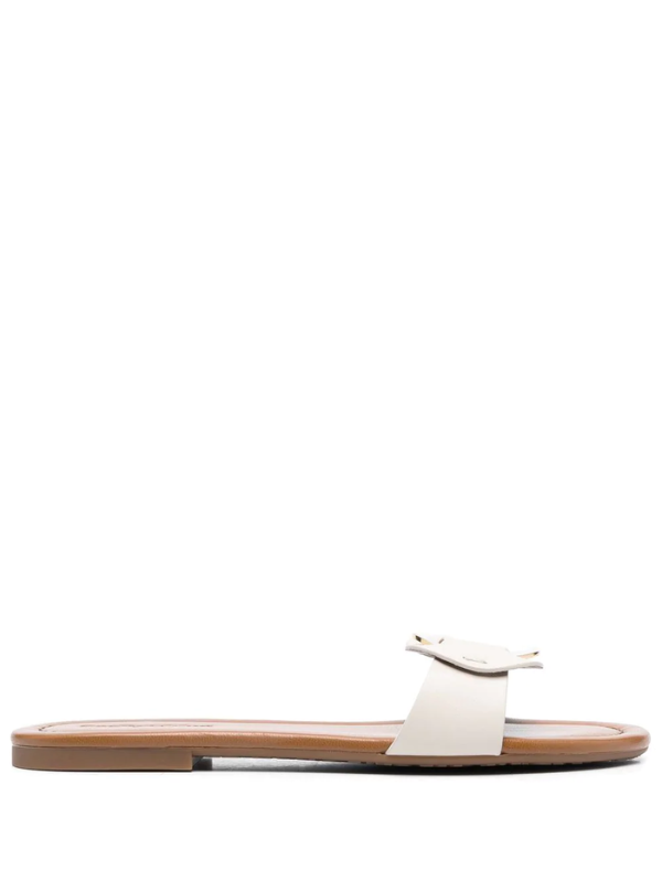 See By Chloe Slides Ss3 Buckle Ivory