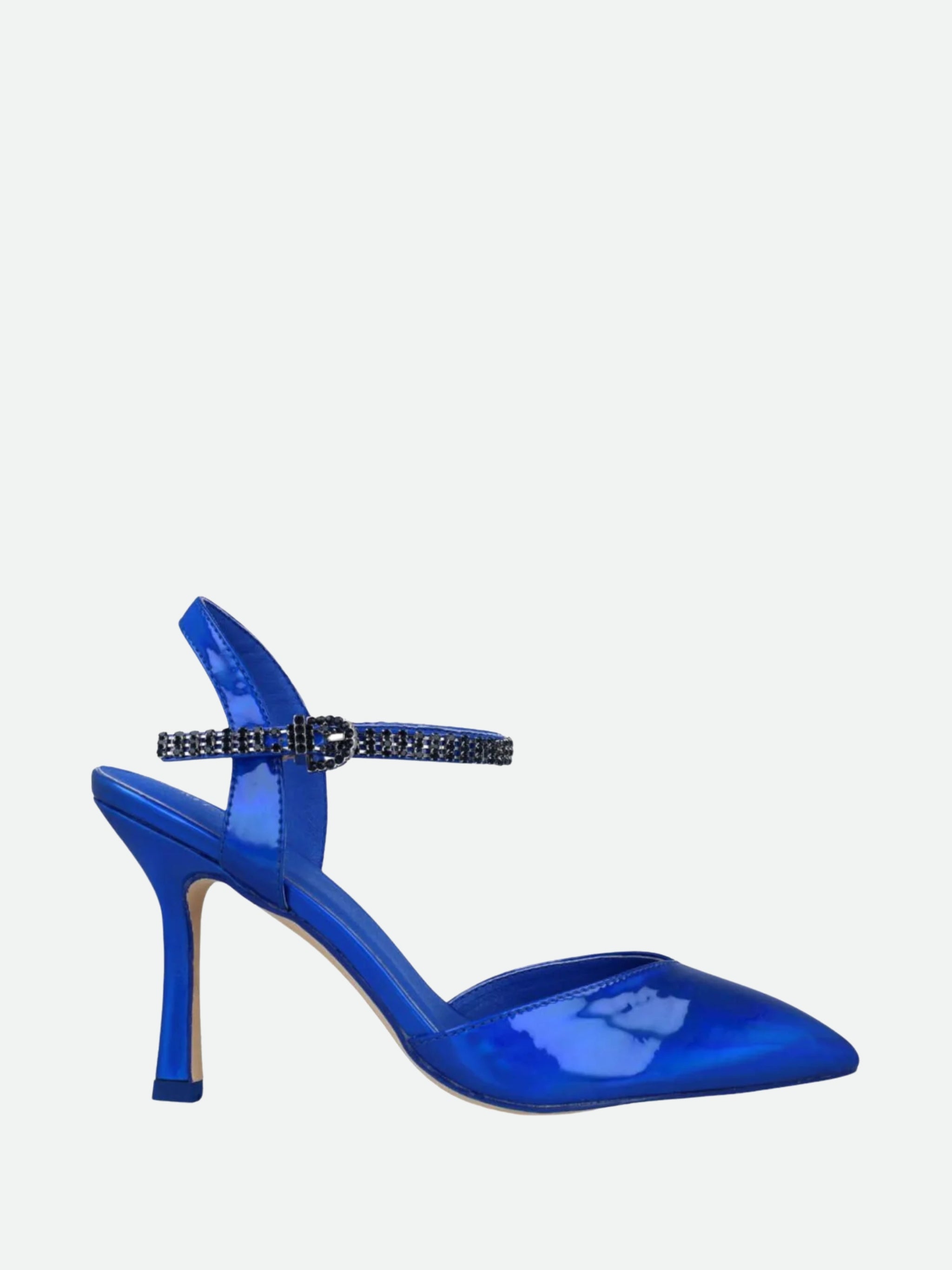 Menbur Heel Mh11 Mid Metallic Slingback Blue