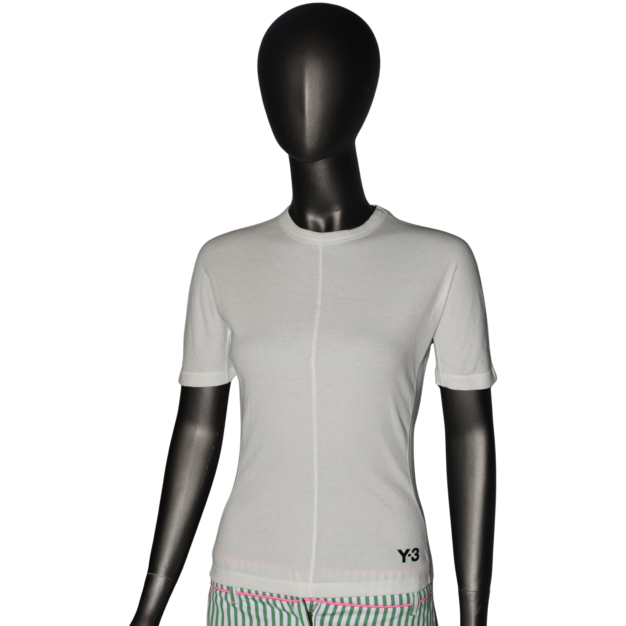 Y-3 T-Shirt Ladies Bottom Logo White