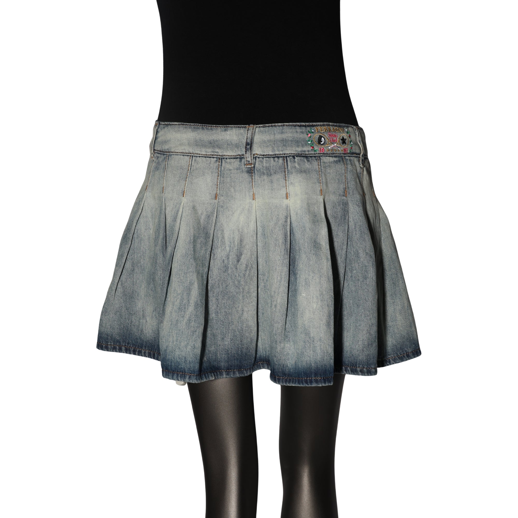 Chiara Ferragni Skirt Pleated Demin