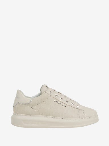 Karl Lagerfeld Sneaker Kl581 Kapri Monogram Emboss Lo Off White Nubuck