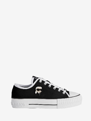 Karl Lagerfeld Sneaker Klls61 Kampus Max Nft Patch Lo Lace Black Canvas