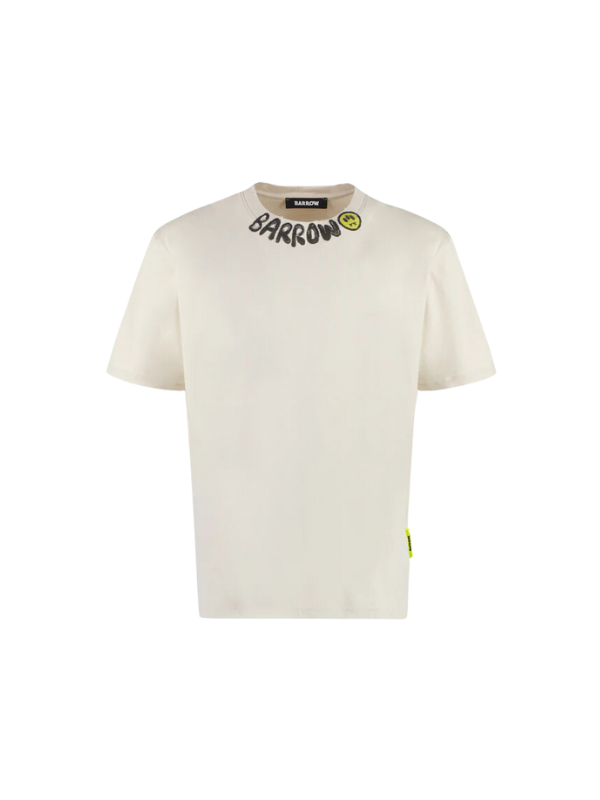 Barrow T-Shirt Collar Logo White