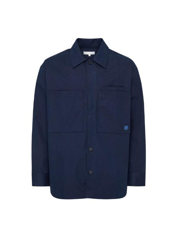 Maison Kitsune Shirt Oversized Ink Blue