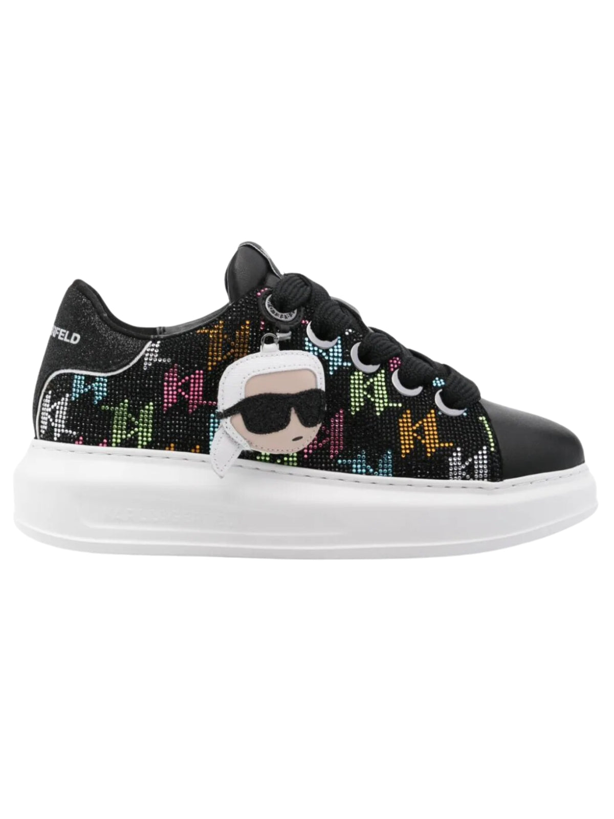 Karl Lagerfeld Sneaker Ladies Kapri Nft Rhinestone Black