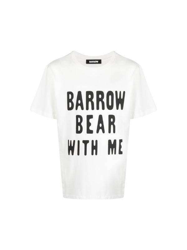 Barrow T-Shirt Bear With Me Logo White