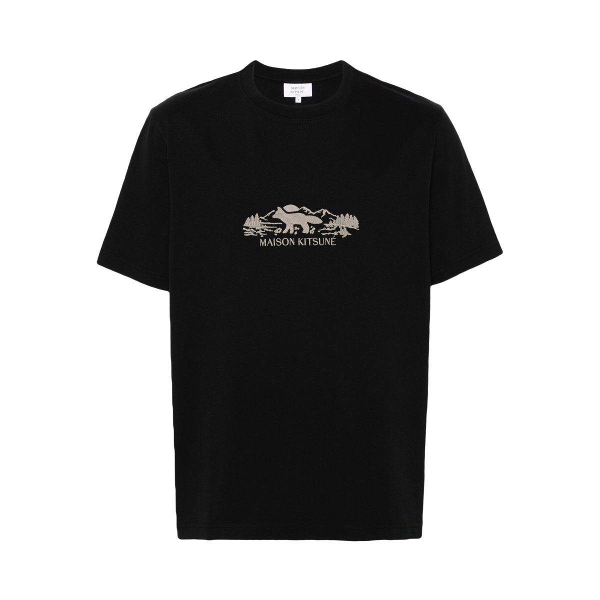 Maison Kitsune T-Shirt Outdoor Profile Box Black