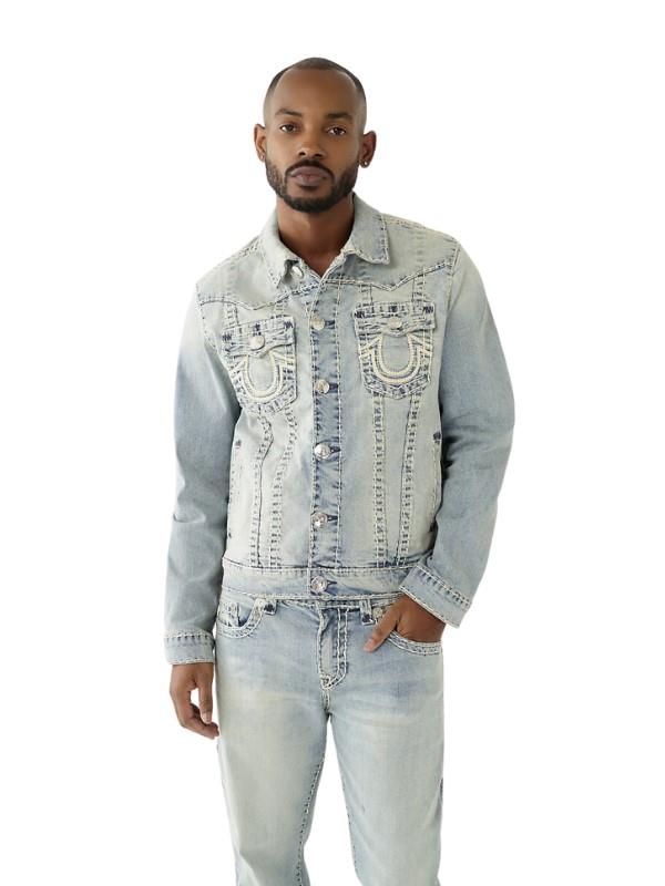 True Religion Jacket Jimmy Super T Light Wash