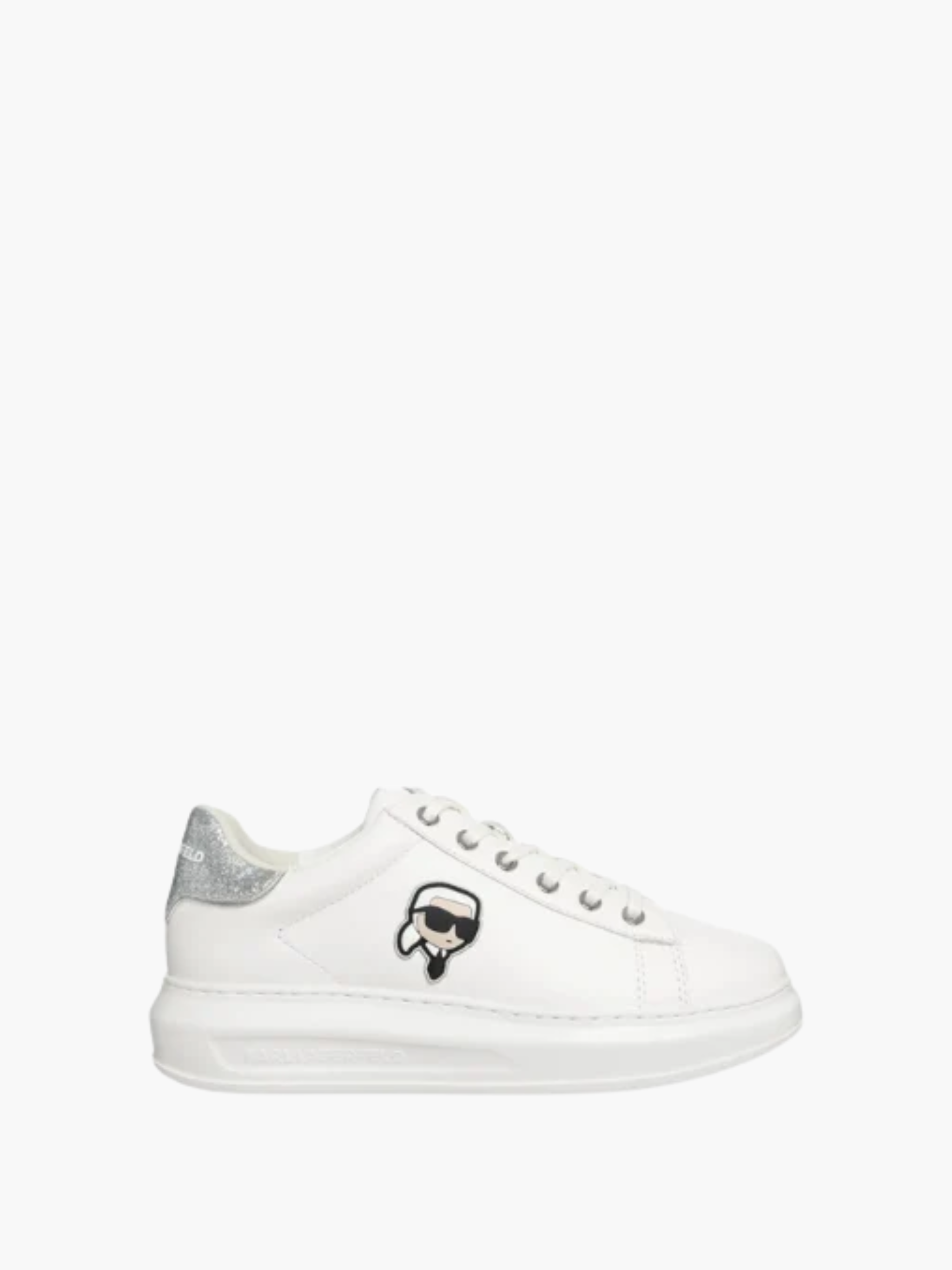 Karl Sneaker Ladies Sneaker Kapri Karl White-Silver