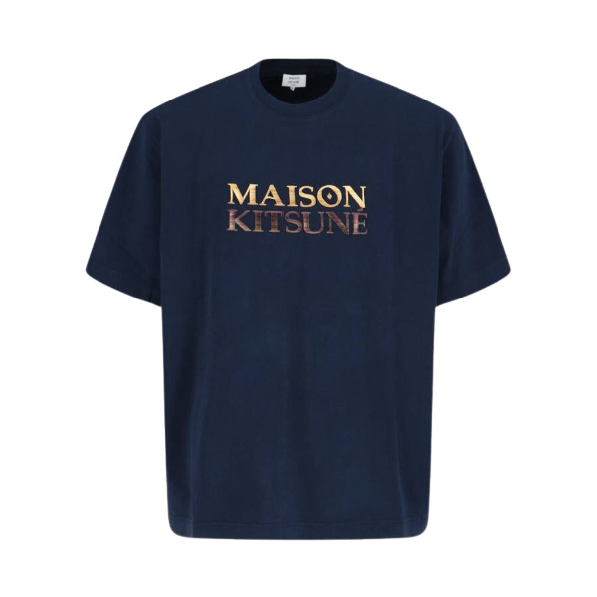 Maison Kitsune T-Shirt Gradient Logo Navy