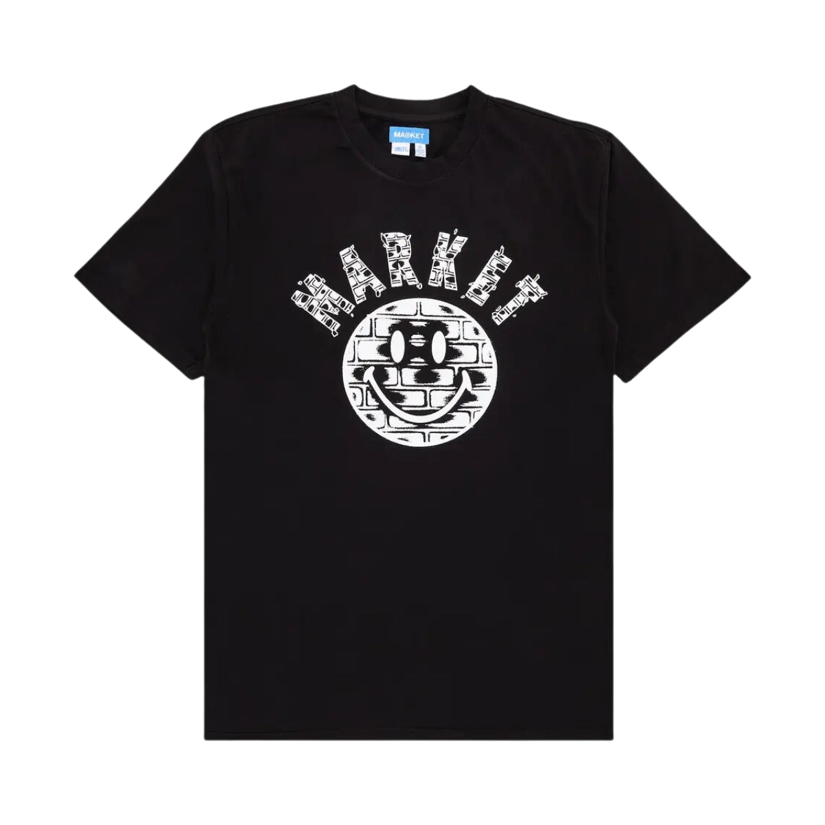 Market T-Shirt Smiley Brickhouse Washed Black