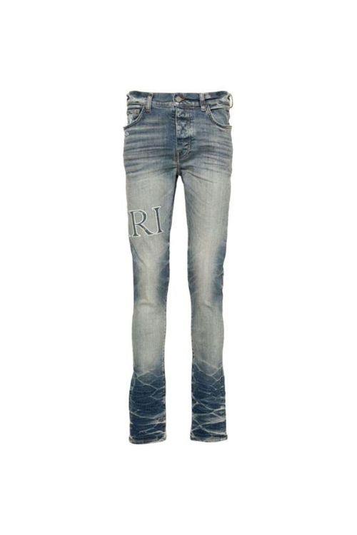 Amiri Jeans Logo Blue