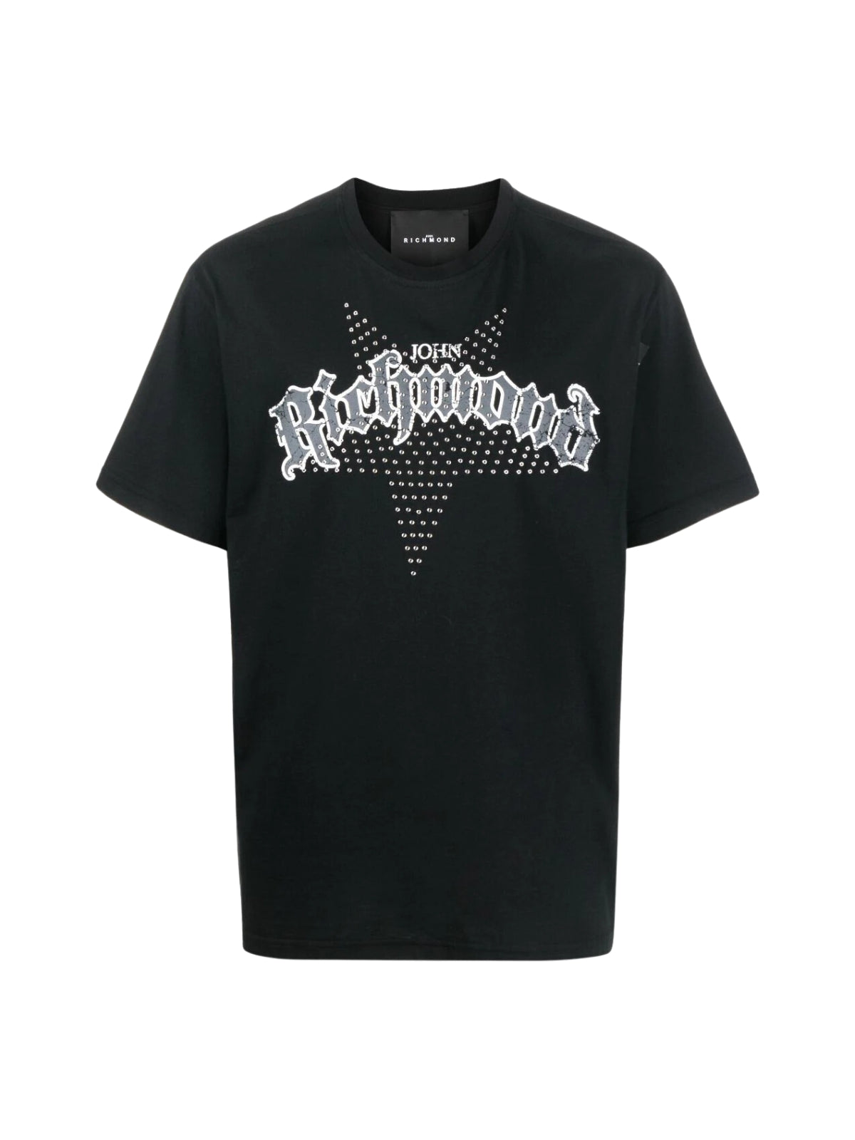 John Richmond T-Shirt Over Hanso Logo Black