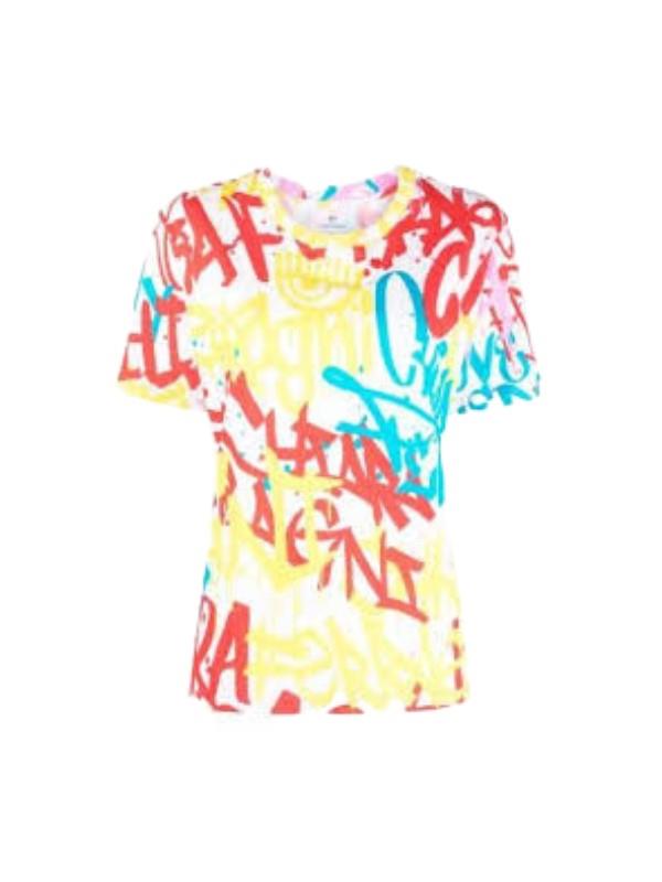 Chiara Ferragni Crew Graphic Print Multi Colour