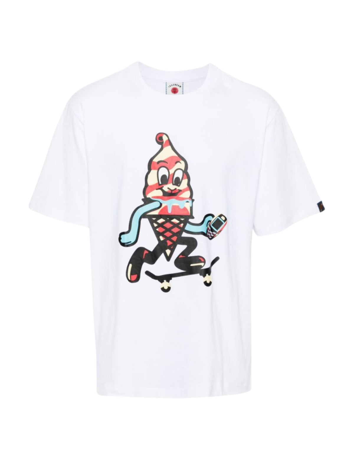 Ice-Cream T-Shirt Skate Cone White