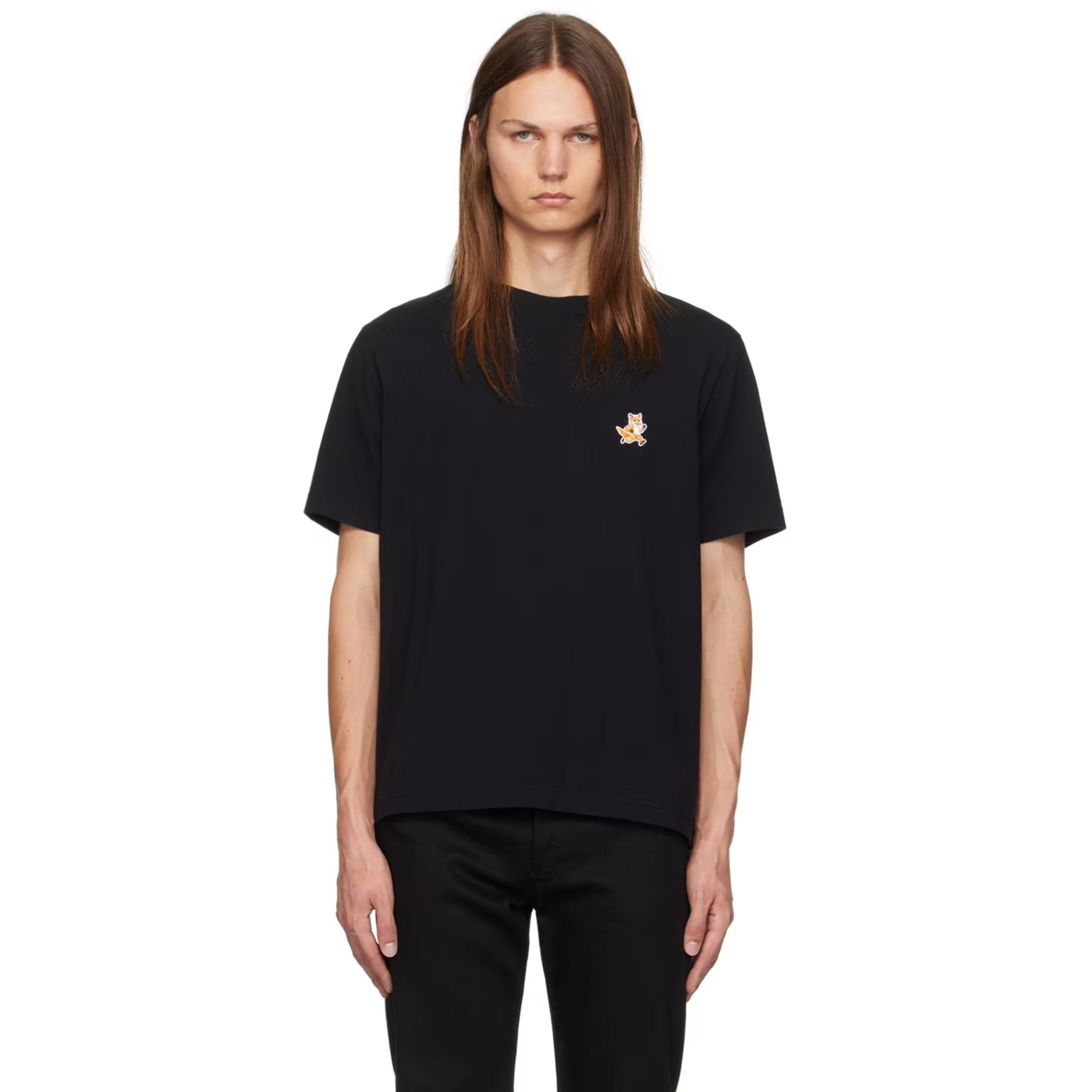 Maison Kitsune T-Shirt Speedy Fox Patch Black