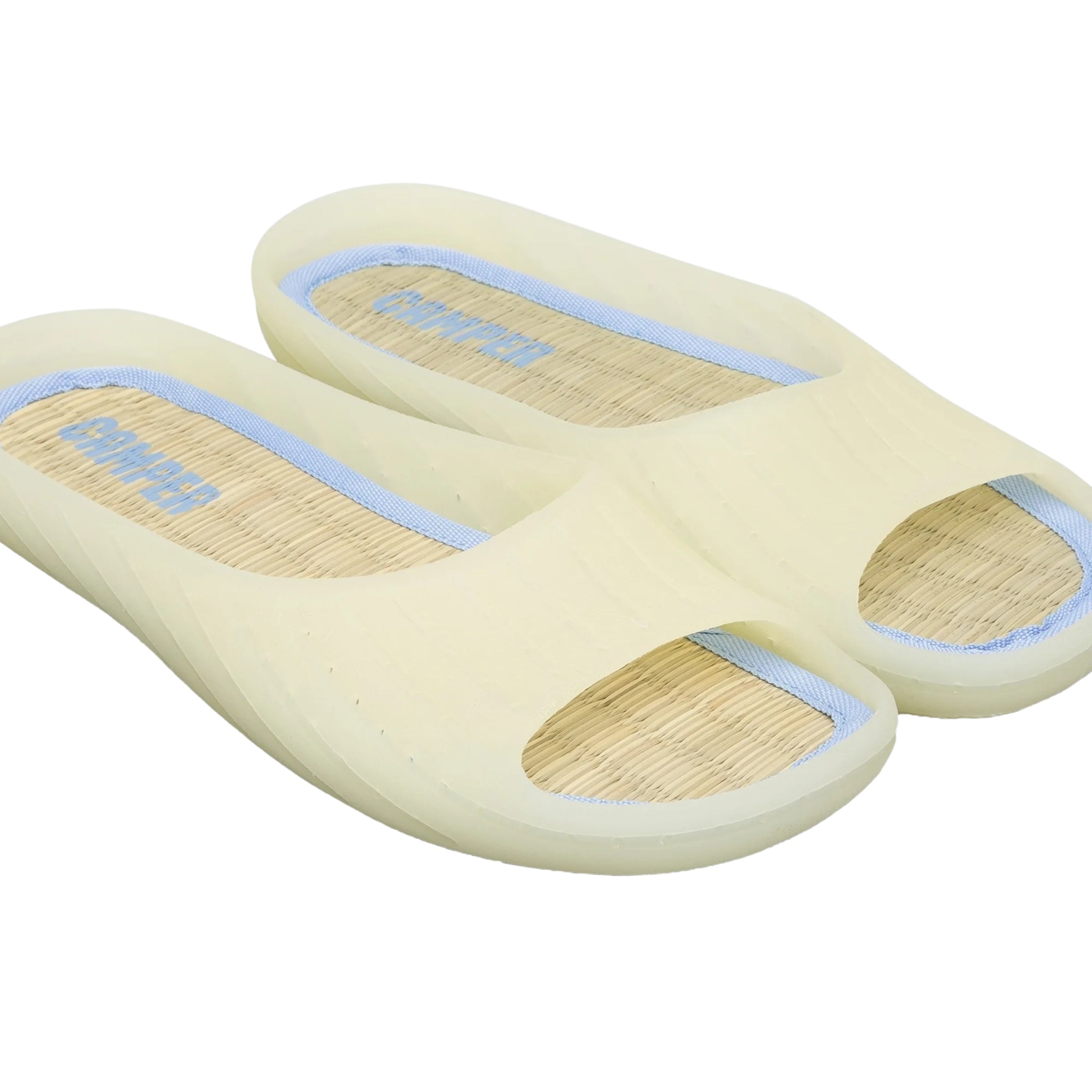 Camper Ladies Slides Pale Yellow
