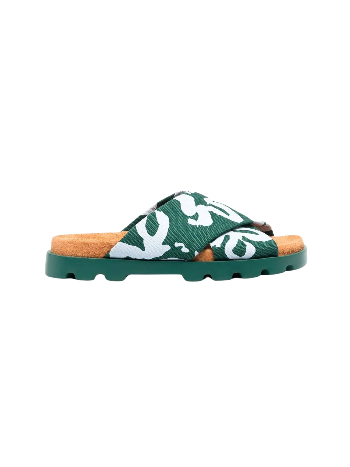 Camper Slides Lona Mentaco Green-White