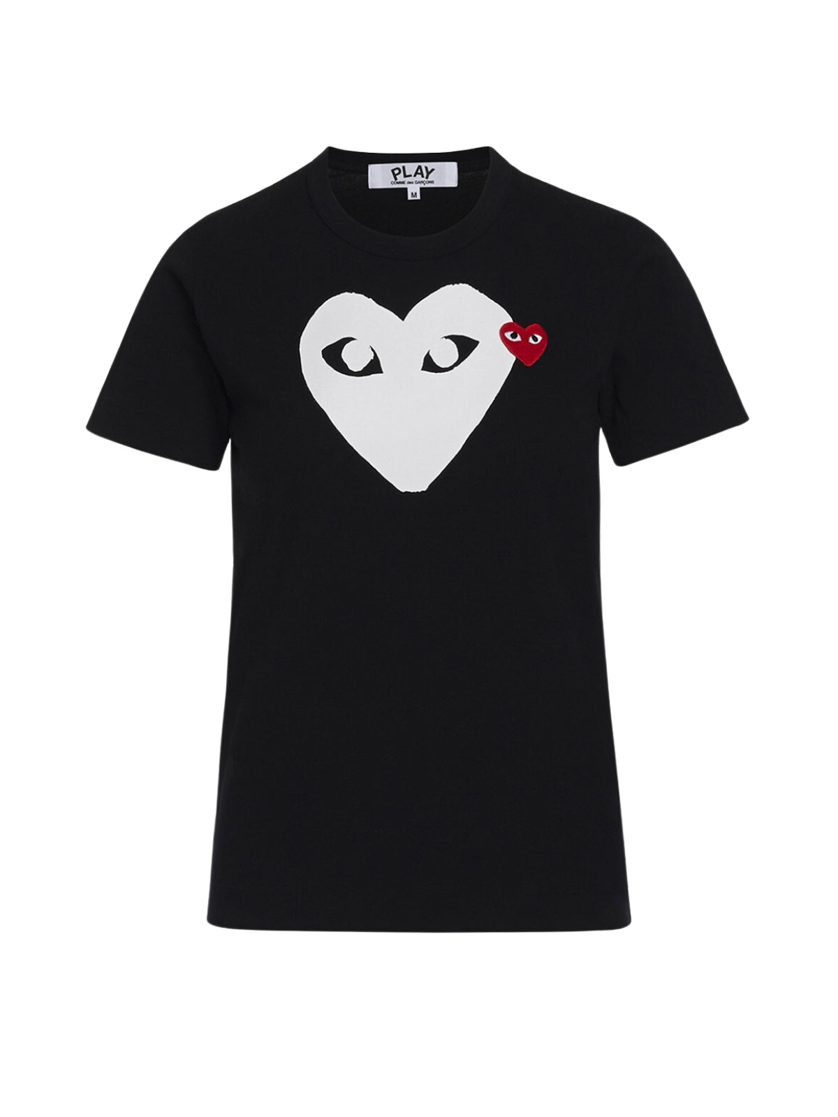 Comme Des Garcons T-Shirt Double Heart Black