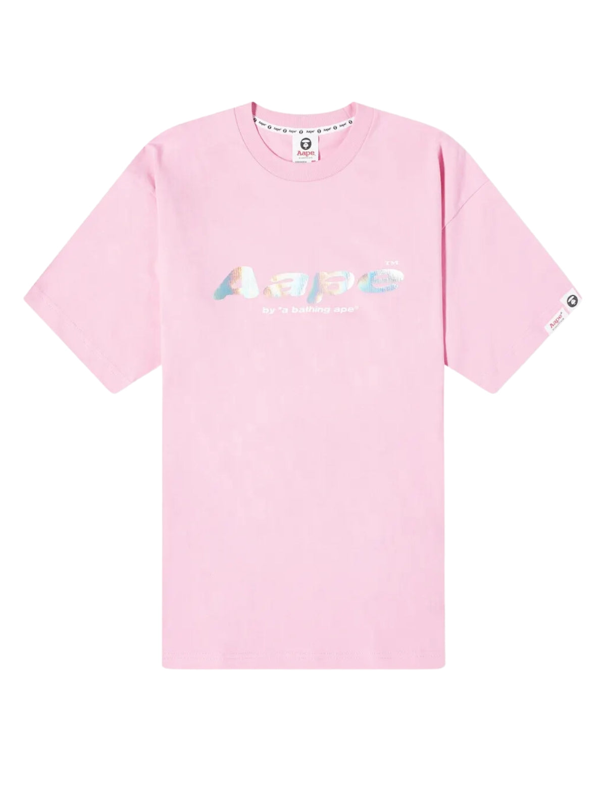 Aape T-Shirt Bold Logo Pink