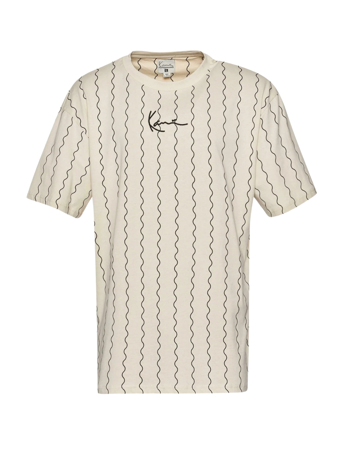 Karl Kani T-Shirt Pinstripe Off-White