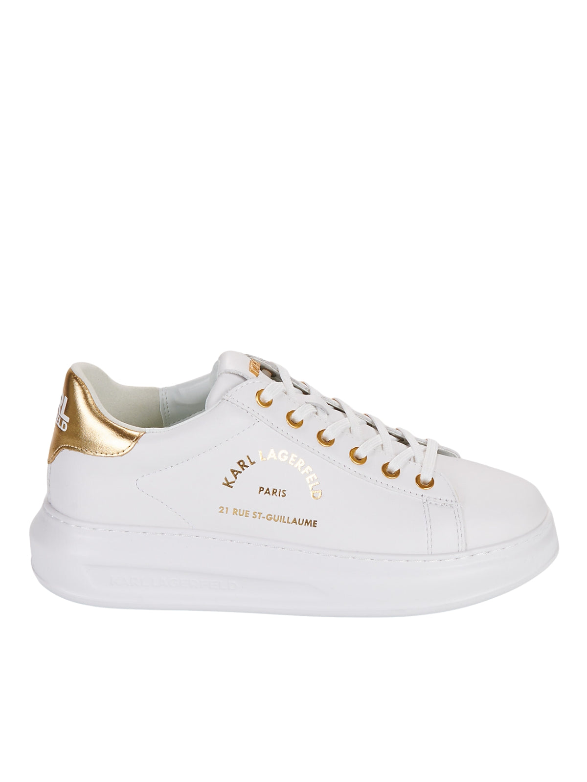 Karl Lagerfeld Ladies Sneaker Kapri Maison White-Gold