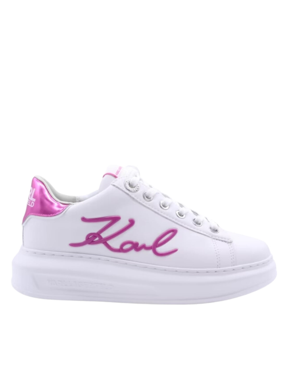 Karl Lagerfeld Ladies Sneaker Kapri Signia White-Pink