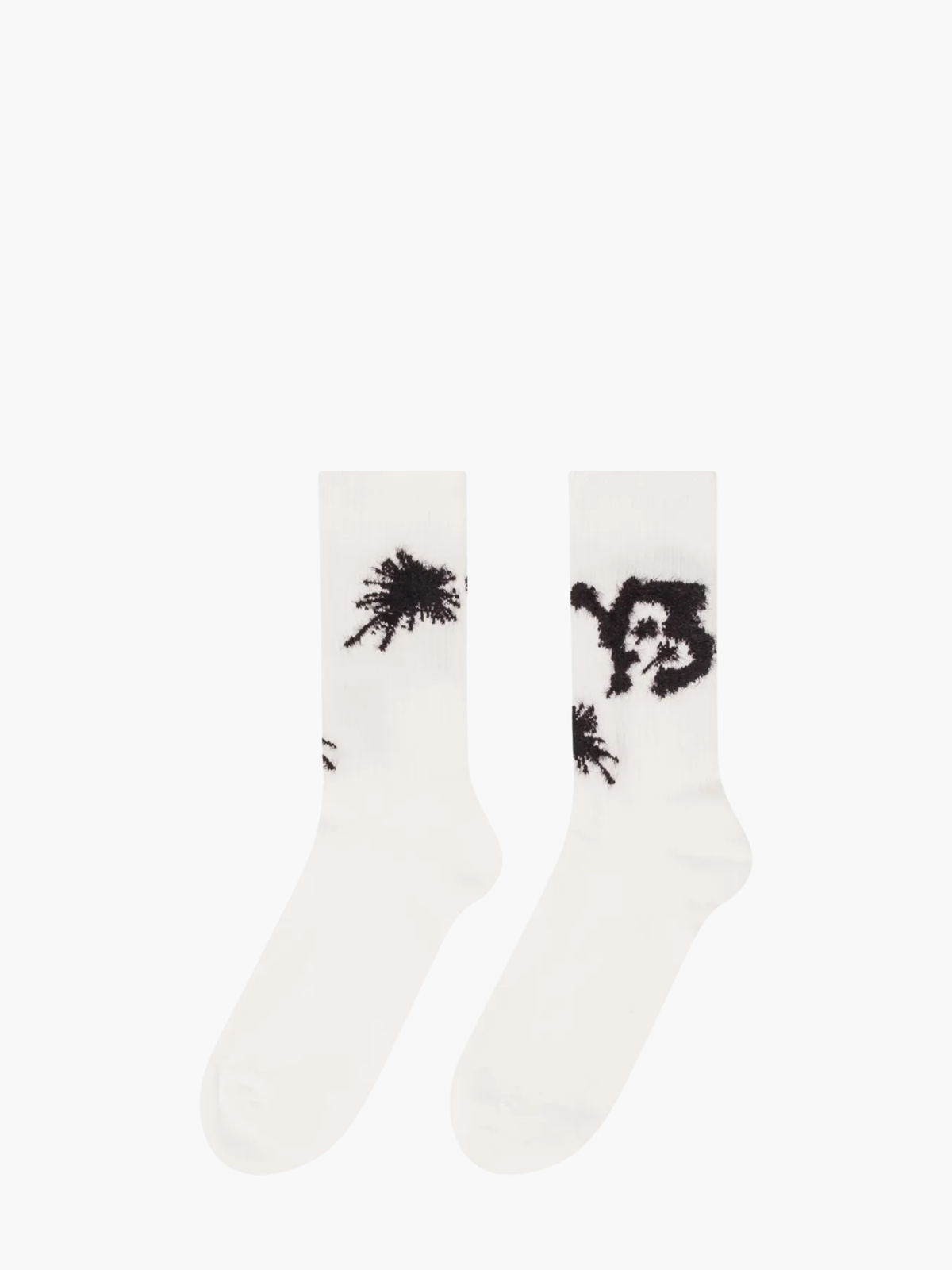 Y-3 Chito Graphic Crew Socks White