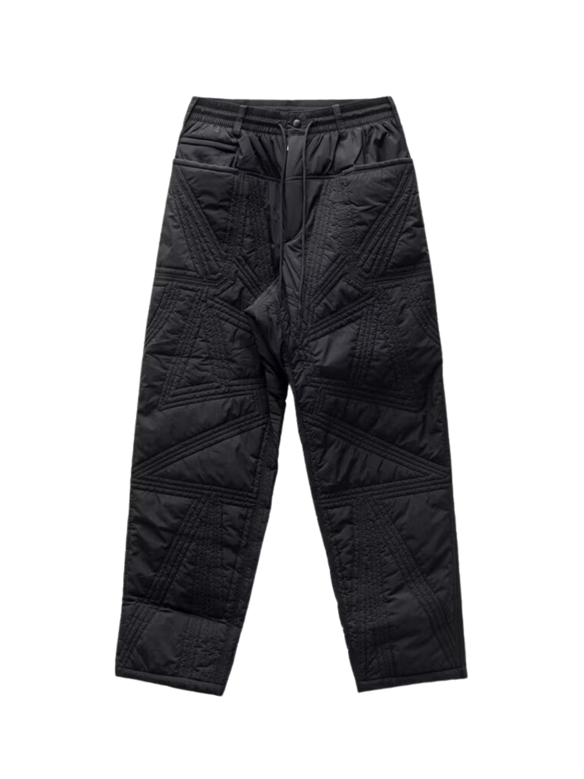 Y-3 Pants Quilted Black