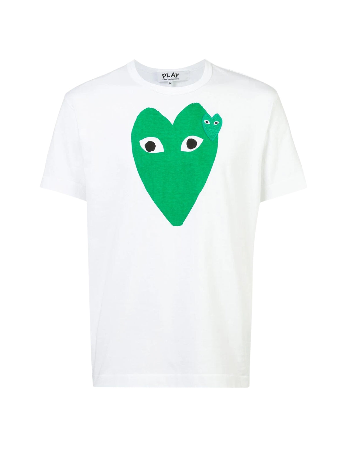 Comme Des Garcons T-Shirt Big Heart Green-White