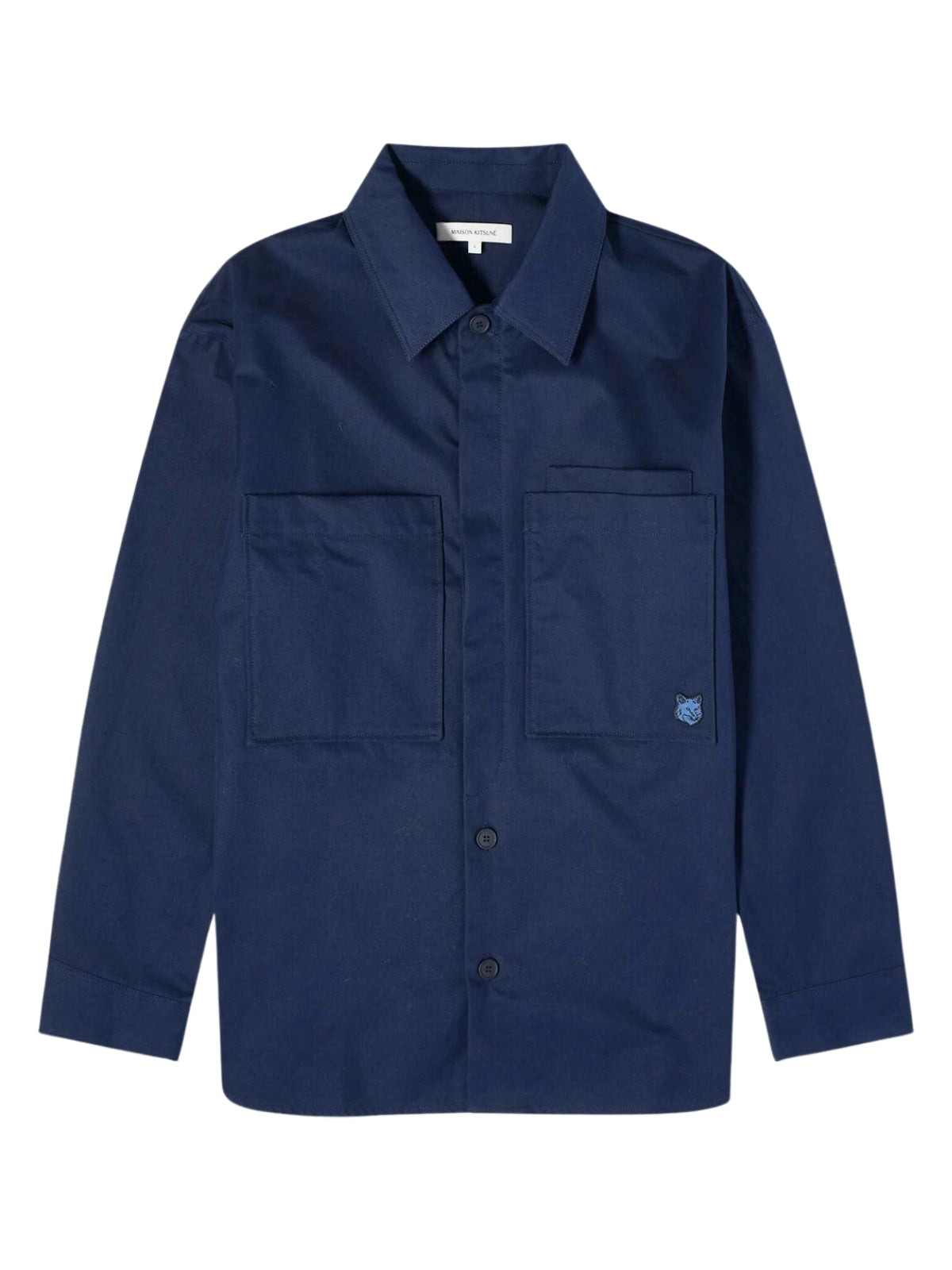 Maison Kitsune Shirt Oversized Ink Blue