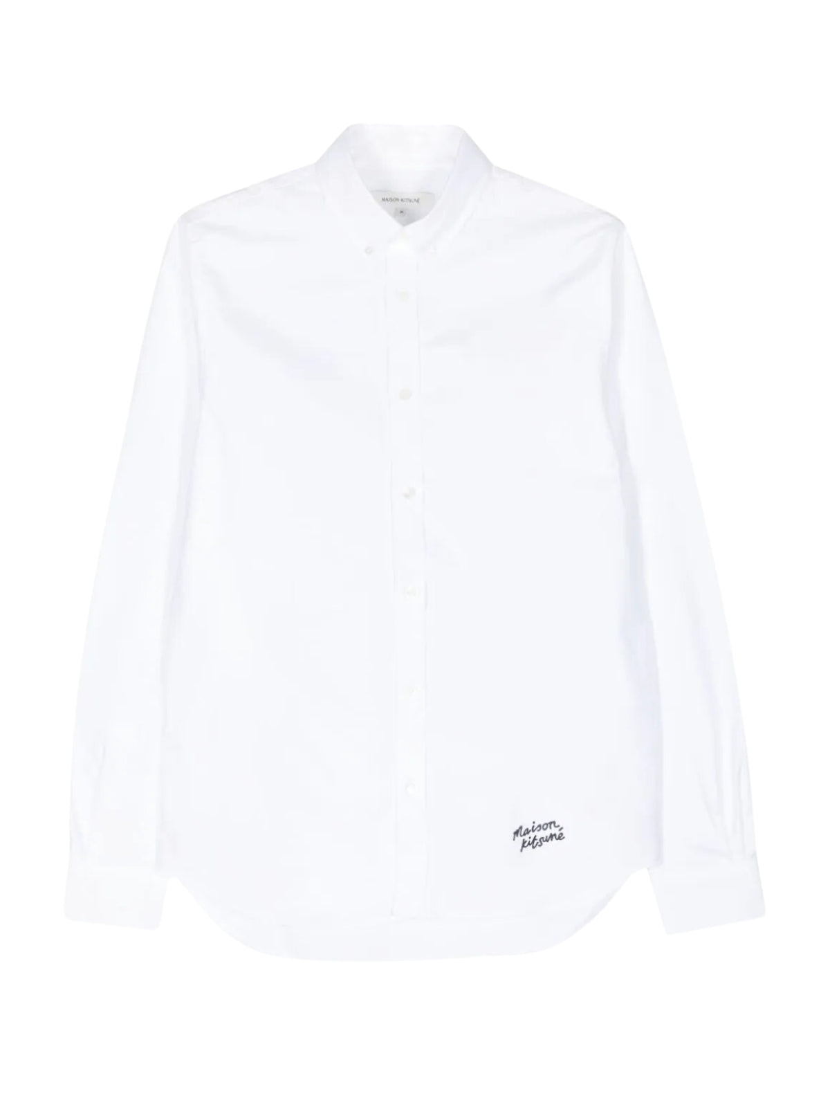 Maison Kitsune Shirt Handwriting Casual White