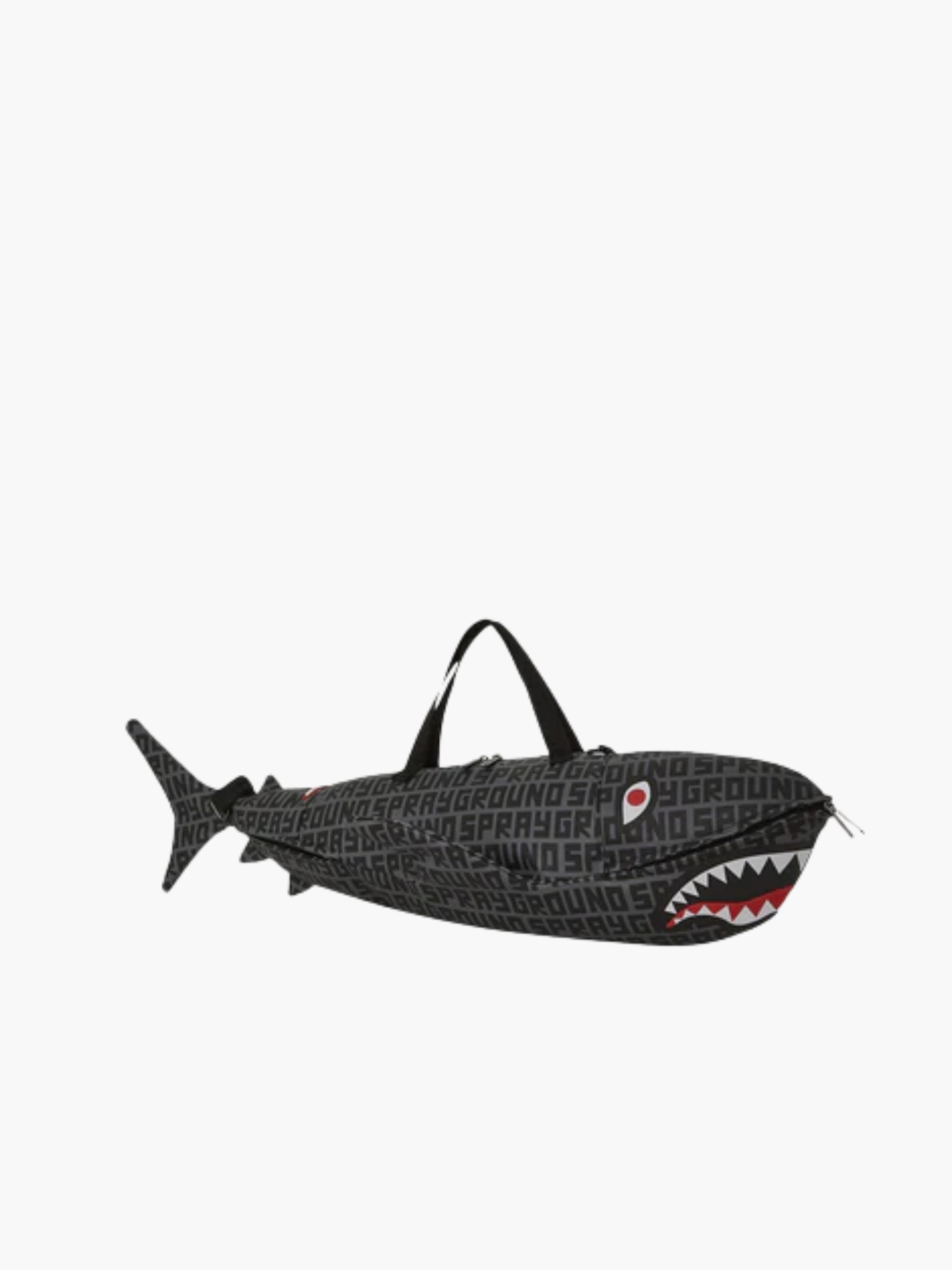 Spray Ground Bag Shark Shape Duffle Black-Grey