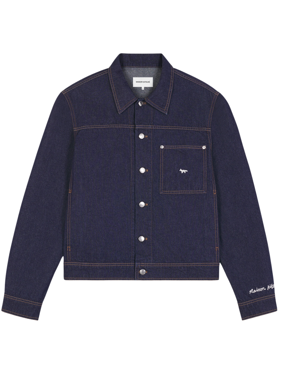 Maison Kitsune Jacket Straight Denim Indigo